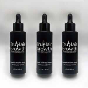 3-Pack Hair Growth Serum TRIO with Botanical Extracts by TRU HAIR GROWTH